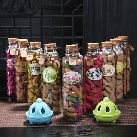 Nụ trầm hương khói ngược cao cấp chai thủy tinh