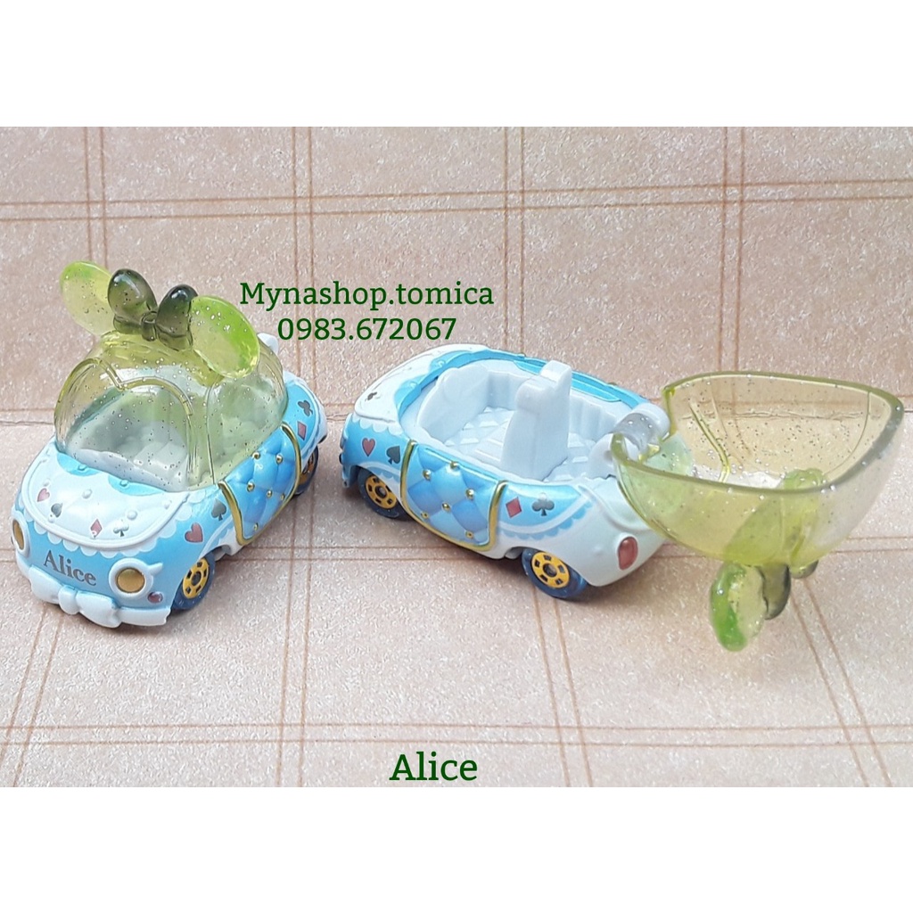 Xe mô hình tĩnh tomica disney không hộp - Alice - cỗ xe công chúa