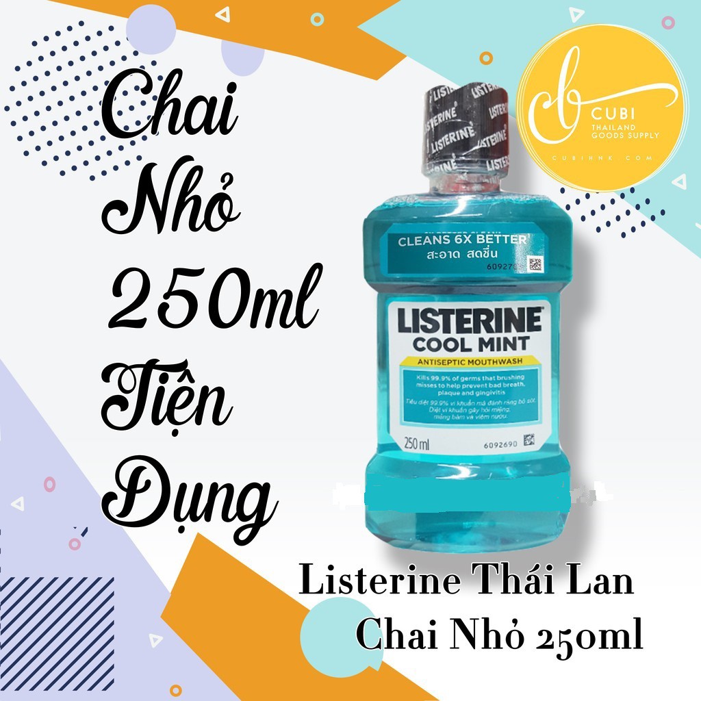 Nước Súc Miệng LISTERINE COOLMIN chai 250ml