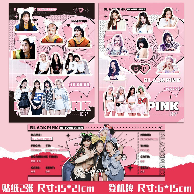 Cuộn Băng Keo/ Sticker / Ảnh In Hình Nhóm Nhạc Blackpink Dễ Thương