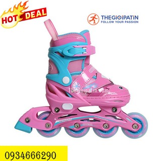 Giày Patin cho trẻ em Cougar Hero 2 màu, thân phát sáng thethao99