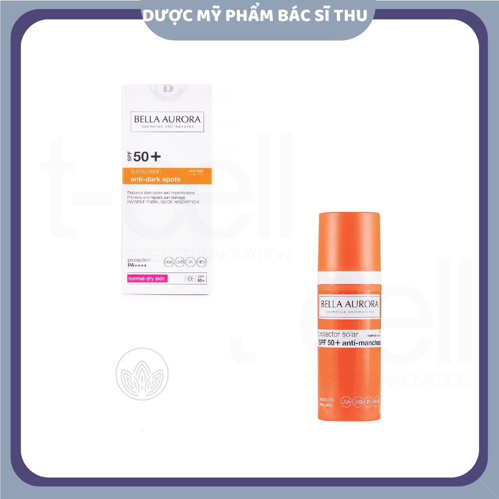 Kem Chống Nắng Cho Da Thường Đến Khô Bella Aurora Dark Spot Sunscreen SPF50+. Normal-Dry Skin