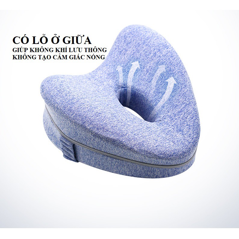 Gối gác chân hình trái tim chất liệu cao su non E3