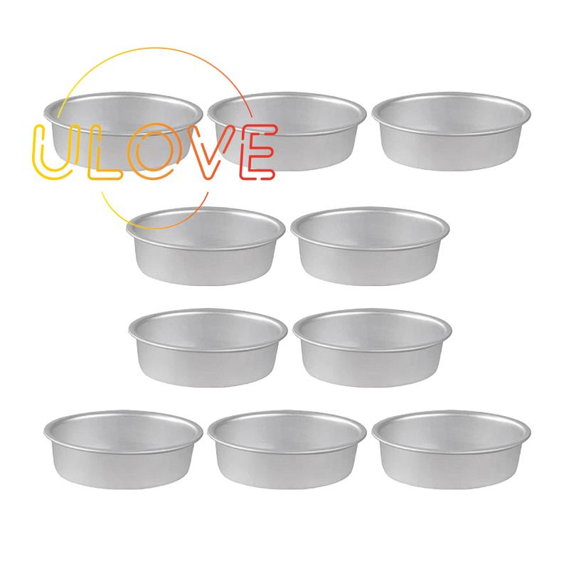 Bộ 10 Khuôn Nhôm Mini Hình Oval Dùng Làm Bánh