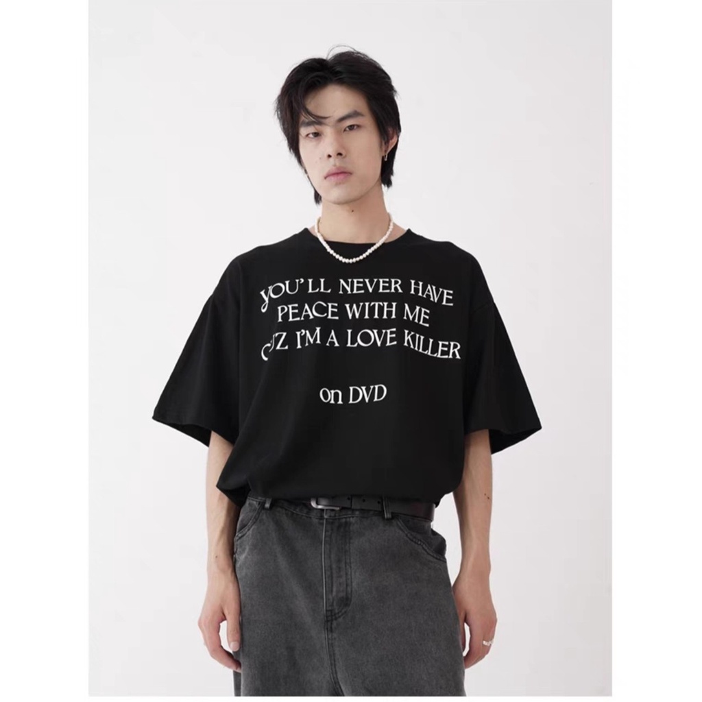 Áo thun Stee on DVD in BLACK - Giá sỉ Unisex