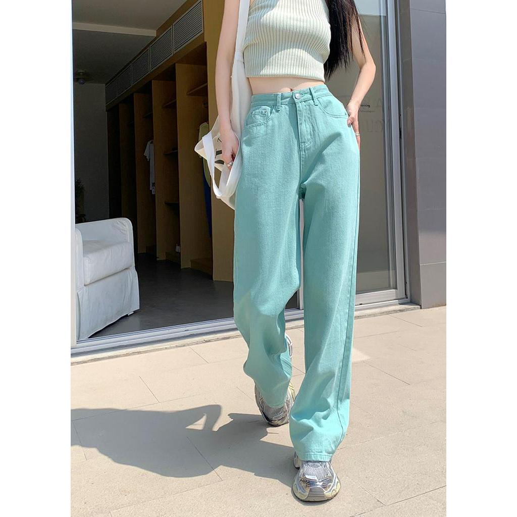 63924 Mùa Hè Mới Quần Jean Nữ Màu Kẹo