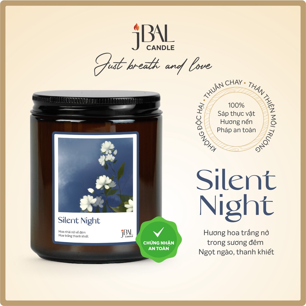 Silent Night Candle - Nến thơm Hương hoa nhài thanh khiết
