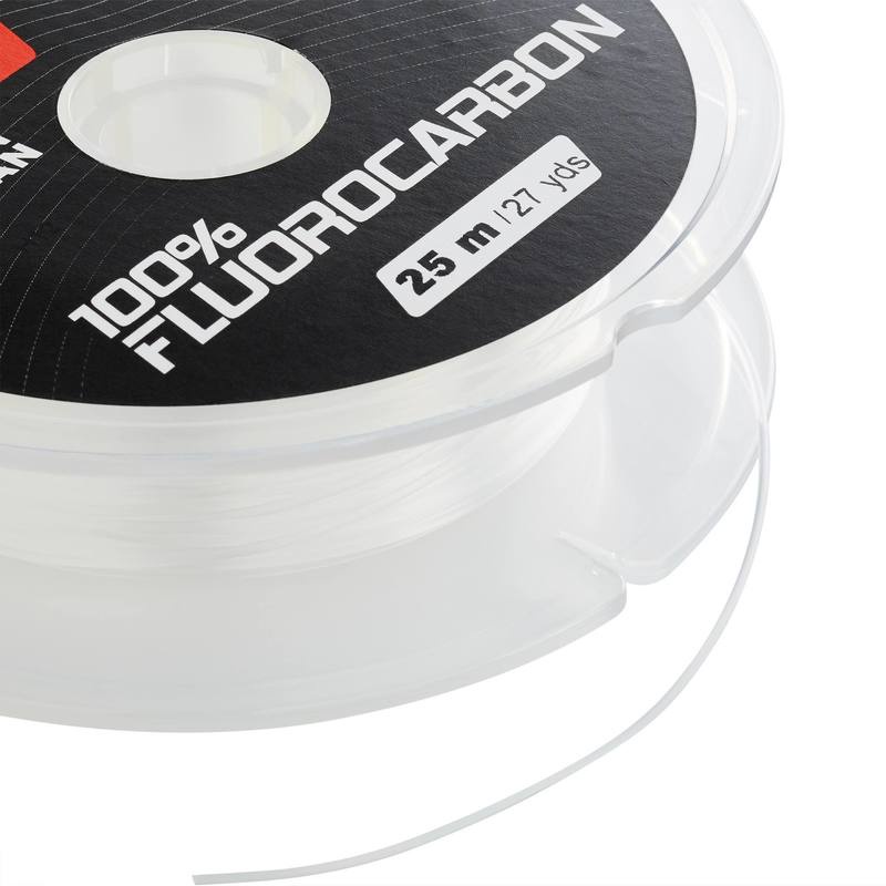 Dây cước câu cá fluorocarbon 100% 25 m Decathlon Caperlan