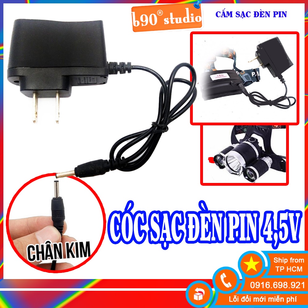 GIÁ SỈ  Cóc sạc đèn pin 4.2v chân tròn cho pin 18650 CHO ĐÈN ĐỘI ĐẦU ĐÈN PIN CẦM TAY