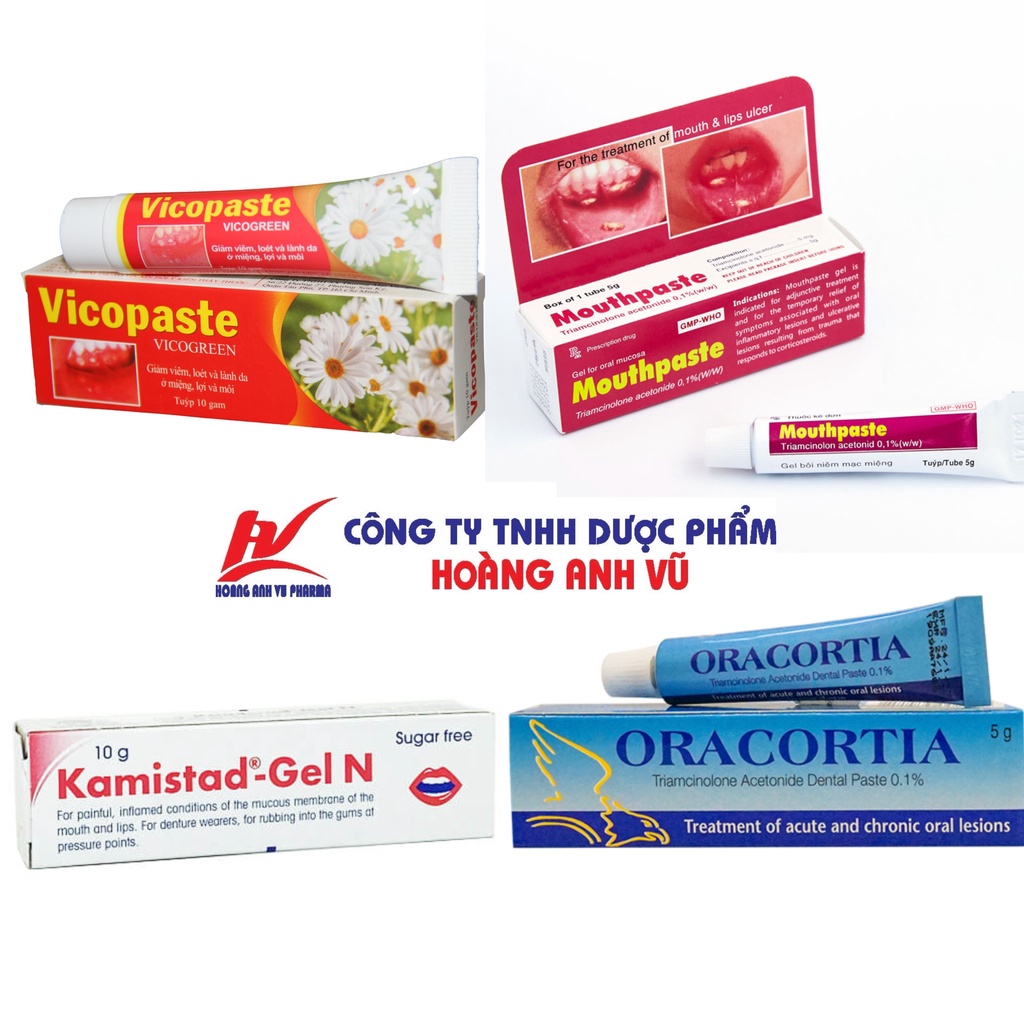 GEL CHĂM SÓC RĂNG MIỆNG VICOPASTE, ORA, KAMI, MOUTH