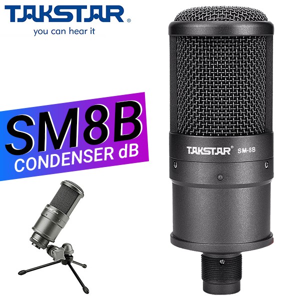 Micro Takstar SM-8B - Micro Thu Âm, Livestream Chuyên Nghiệp