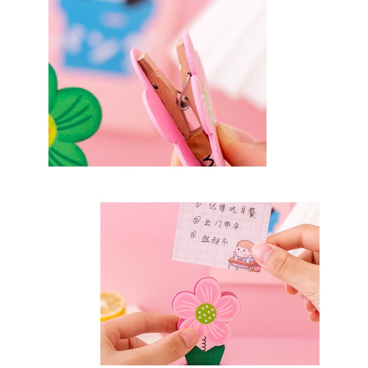 Đế Gỗ Giữ Danh Thiếp Hình Bông Hoa Giá Đỡ