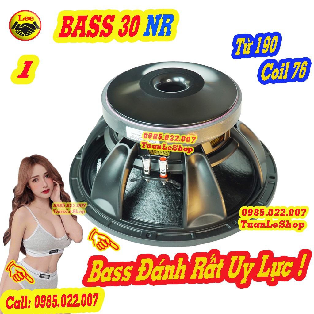LOA BASS 30 NR TỪ 190 COIL 76 – LOA RỜI BASS 3 TẤC - GIÁ 1 CHIẾC LOA NHẬP CAO CẤP 12AZ350A