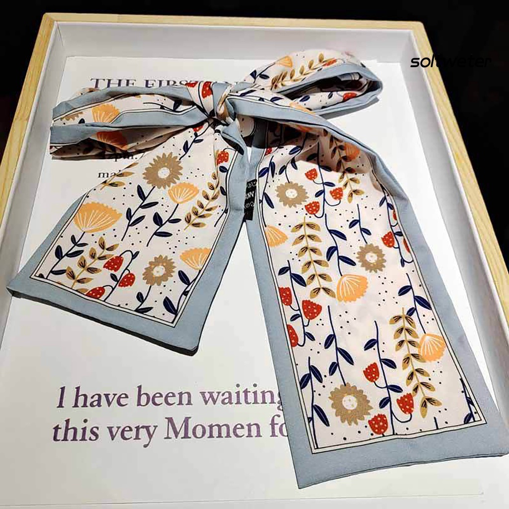 Khăn cột tóc hai mặt đa năng nhiều họa tiết tùy chọn cho nữ