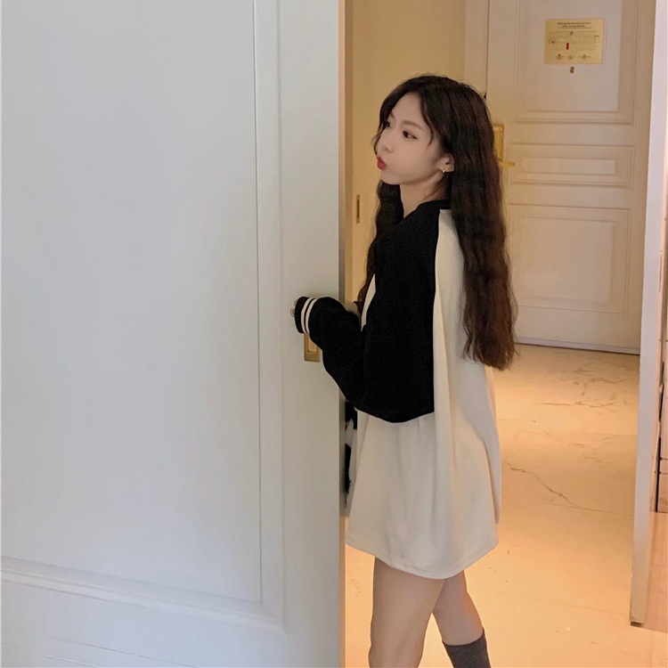Áo sweatshirt PERTY mỏng cổ tròn tay dài phong cách Hàn Quốc thời trang mùa thu mới ngọt ngào dành cho nữ