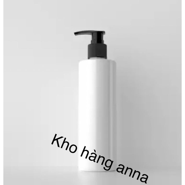 chai nhựa màu trắng 100ml/150ml/200ml/250ml/300ml/500ml- chai chiết sữa tắm màu trắng