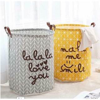 Sọt vải đựng đồ vintage cỡ lớn có quai xách