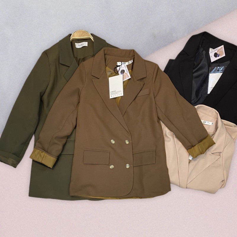 Blazer Korean 4 cúc sừng