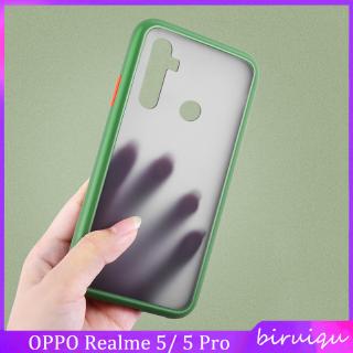 Ốp điện thoại PC cứng nhám trong suốt tùy chọn màu sắc thời trang cho OPPO Realme 5 / 5 Pro