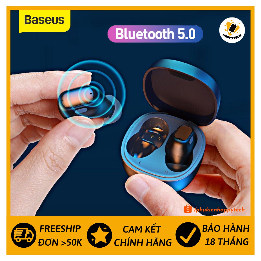 Tai nghe bluetooth Baseus WM01, âm thanh nổi hifi, ko hay ko lấy tiền, chống ồn, cảm ứng chạm, lỗi 1 đổi 1