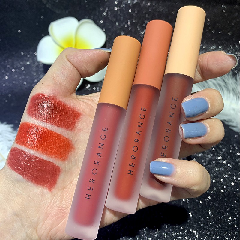 ♕Bộ 3 Son Kem Màu Nhung Lì Kháng Nước Hiệu HERORANGE