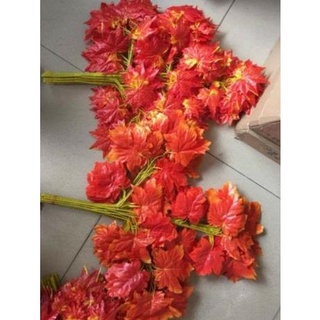 Cành lá phong đỏ 25lá