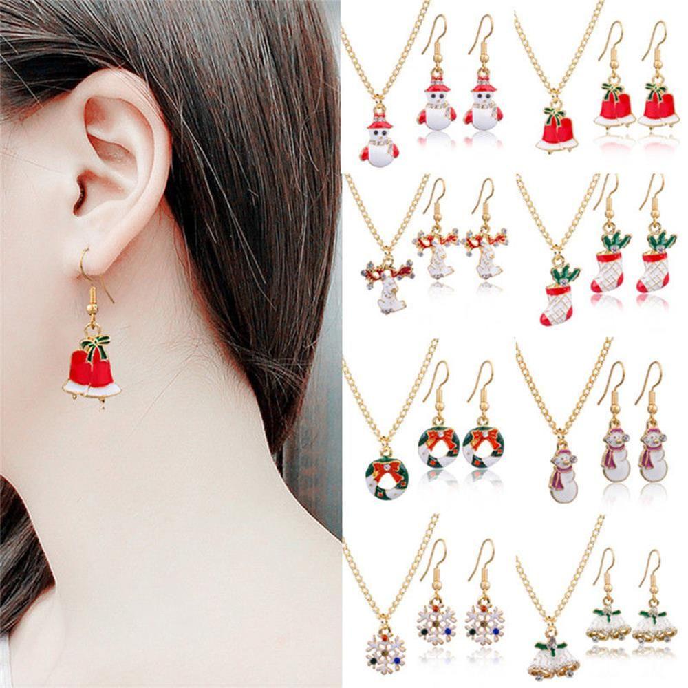 JUNE 1 Bộ Vòng cổ Mặt Chuông Đỏ Thời Trang