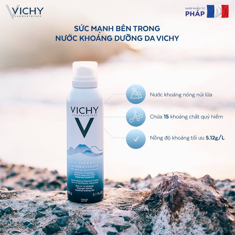 Xịt khoáng Dưỡng Da Vichy Mineralizing Thermal Water 50ml - 150ml - 300ml | BigBuy360 - bigbuy360.vn