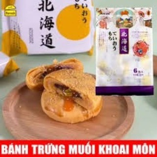 COMBO 2 GÓI BÁNH TRỨNG MUỐI ĐẬU ĐỎ, KHOAI MÔN 3Q HONG KONG NHÂN TAN CHẢY