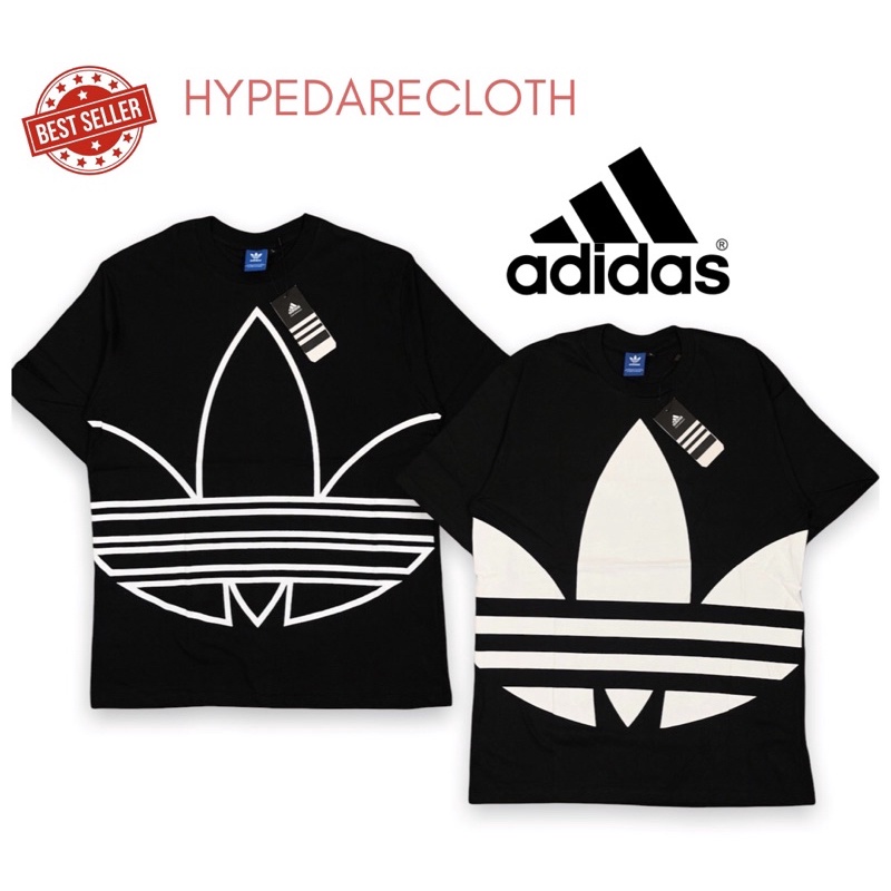 Áo Thun Adidas Màu Đen Họa Tiết LOGO Độc Đáo Chất Lượng Cao