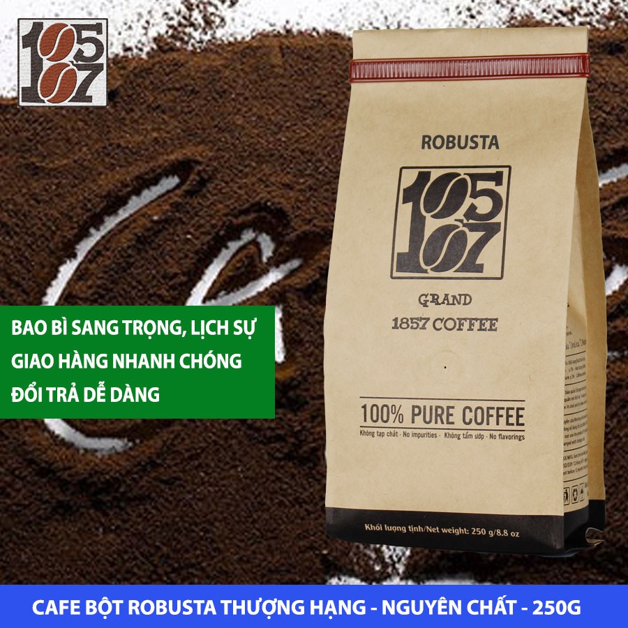 1KG Cà phê Robusta bột thượng hạng ❤️️ FREESHIP ❤️️ nguyên chất  không tạp chất không pha trộn tẩm ướp hương liệu