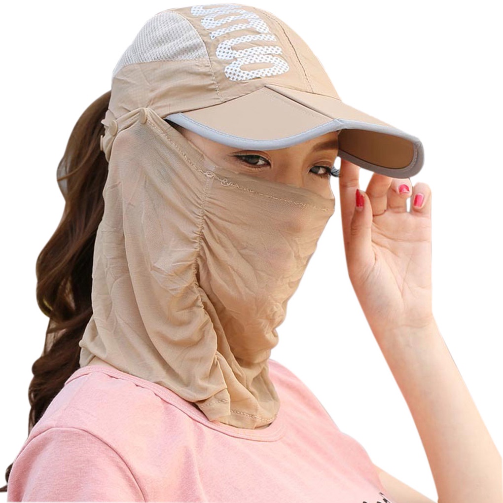 [CHOO] 360 Degrees UV Protection Hat Face Neck Flat Sunscreen Cap Outdoor Hiking Fishing Windproof Hat