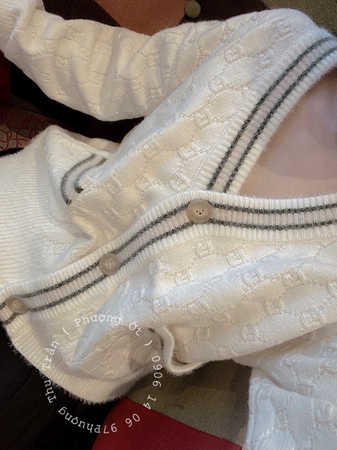 Áo cadigan len gu_cci