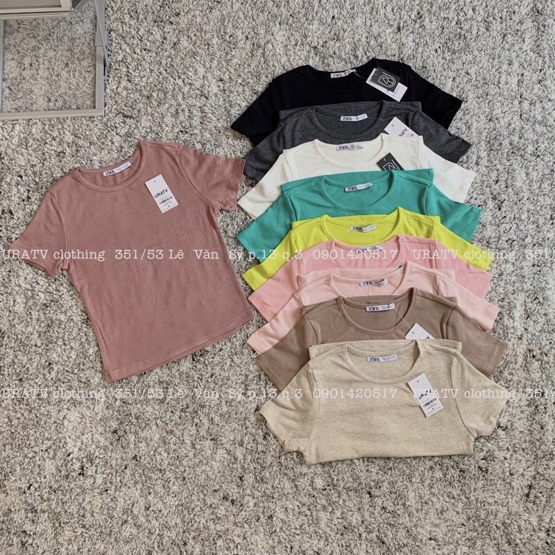 [ẢNH THẬT-CÓ SẴN] Áo thun gân tay ngắn ZR 145