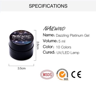 Gel Vẽ Nhũ Nail Hạt Nhỏ Siêu Mịn