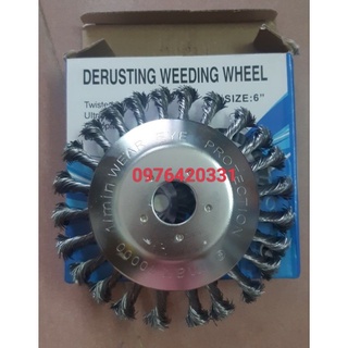 Bát cắt cỏ thép size 6, lưỡi rẫy cỏ tận gốc, lưỡi xới cỏ bằng thép xoắn, lưỡi máy cắt cỏ