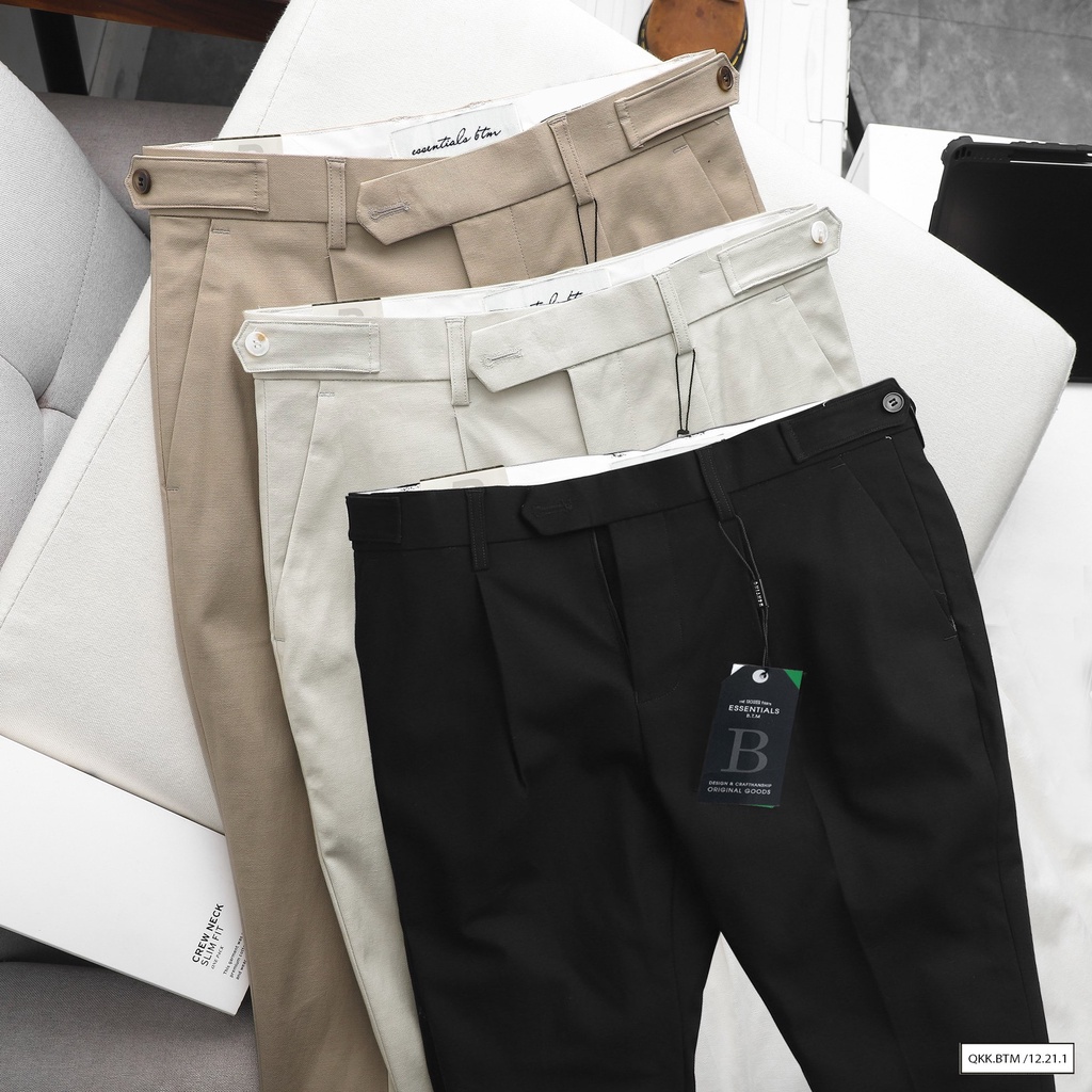 Quần dài âu nam phong cách hàn quốc, chất vải kaki cao cấp, form slim fit tôn dáng 12211