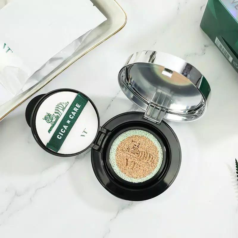 Phấn Nước Cho Da Mụn VT CICA REDNESS COVER & MOISTURE COVER CUSHION