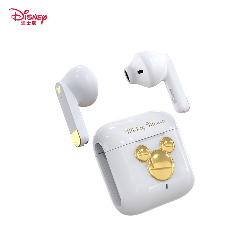 Tai Nghe Bluetooth Không Dây Mini TWS 3D Âm Thanh Nổi Kèm Mic Hình Nhân Vật Disney