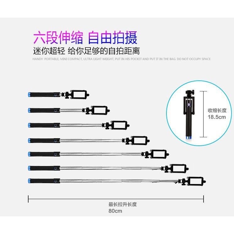 Apple Gậy Chụp Ảnh Tự Sướng Có Dây Điều Khiển Cho Iphone 7 / 8 / Xsmax / 7plus / 12