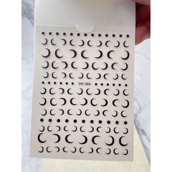 sticker 3d mẫu trang dán móng tay nail DH364