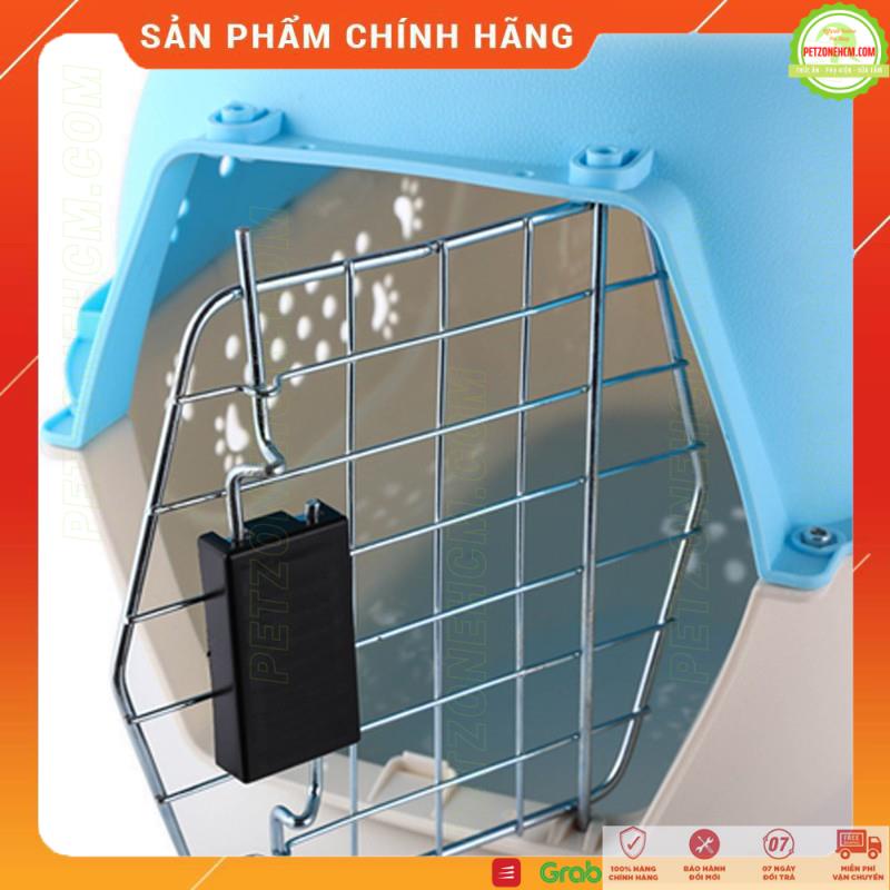 Lồng nhựa vận chuyển chó mèo &lt;6kg ⚜ FREESHIP ⚜ có họa tiết bàn chân bằng nhựa PP dùng đi xe tàu - hàng không - máy bay