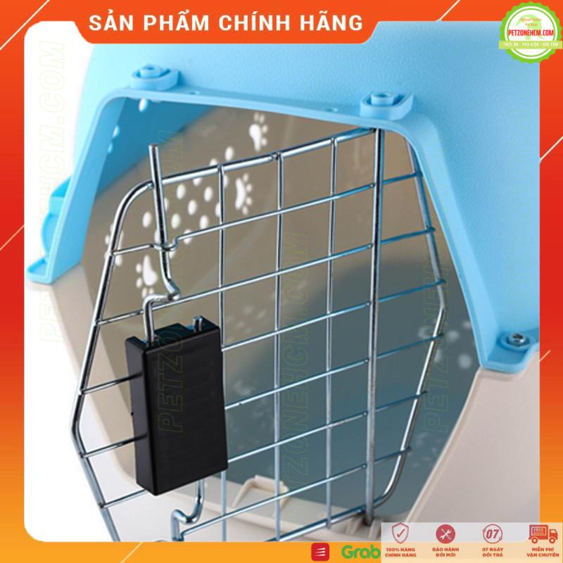 Lồng nhựa vận chuyển chó mèo <6kg ⚜ FREESHIP ⚜ có họa tiết bàn chân bằng nhựa PP dùng đi xe tàu - hàng không - máy bay