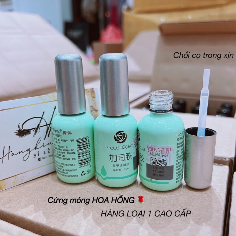 BASE - TOP - CỨNG MÓNG HOA HỒNG LOẠI 1 CHỔI TRONG