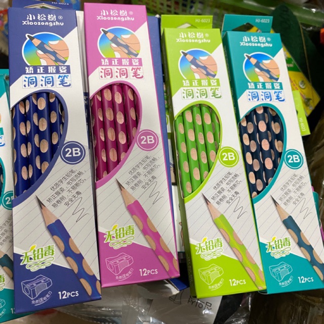 12 cây chì Định Vị tặng gọt bút chì