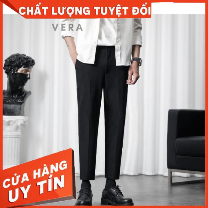 Quần tây học sinh ống suông vừa, thoải mái vận động, chất vải co giãn 4 chiều phù hợp đi học, dạo phố - QB - Hàng nhập k