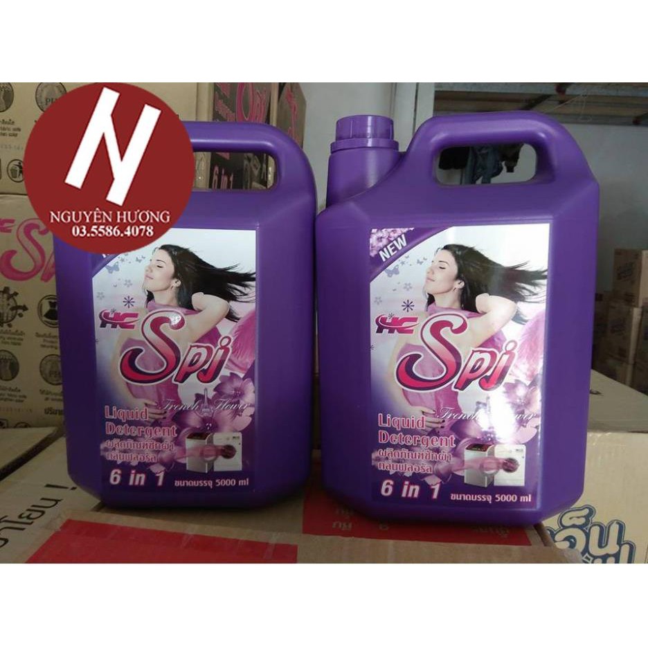 Nước giặt xả đậm đặc SPJ 6in1 5000ml - Tím | Nước giặt Thái Lan | Nước giặt SPJ | Nước giặt HC For