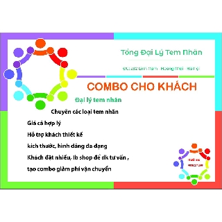 Combo tem cho khách 1000 tờ xanh trời