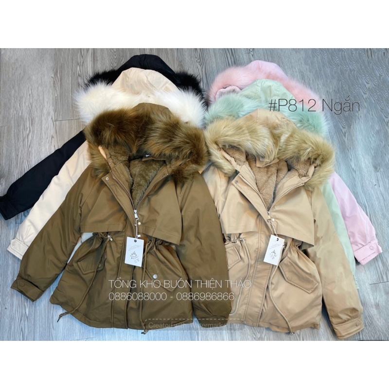 Áo Phao Lót Lông Ngắn 6 Màu Chất Liệu Phao Lót Lông P812 - Thiện Thảo | BigBuy360 - bigbuy360.vn