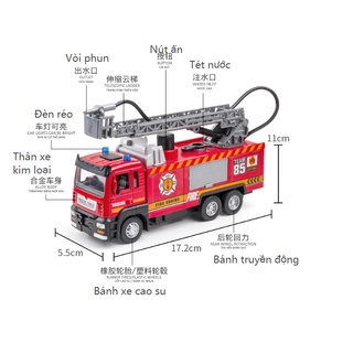 Xe ô tô cứu hỏa cho bé cực bên và an toàn